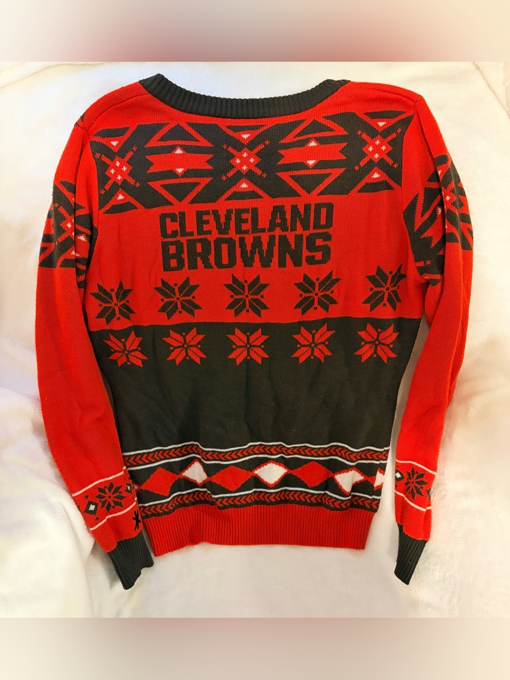 NFL Cleveland Browns V Neck Sweater Sz M